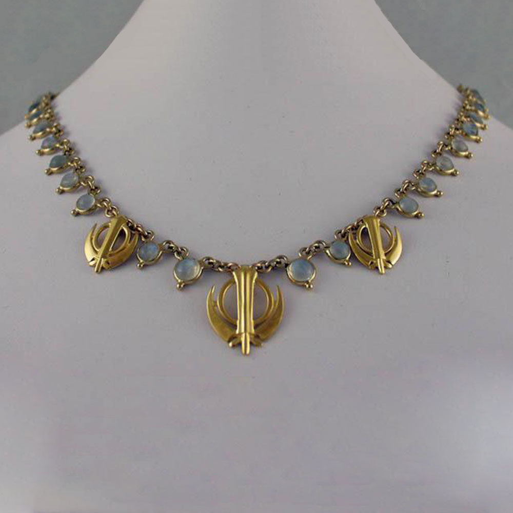 Gemstone necklaces with 3 khandas / adi shaktis
