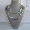 Morganite, Lapis and 24K Gold-filled Bead Tantric Necklace